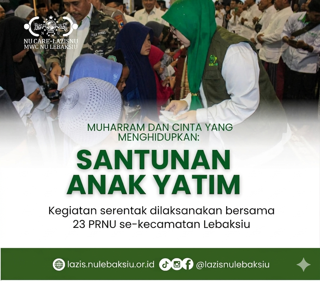 Program Santunan Anak Yatim MWC NU Lebaksiu 